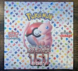 Pokemon Japanese 151 Booster Box with Shrink Wrap Factory Sealed