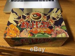 Pokemon Japanese 1996 Base Set Booster Box, Sealed
