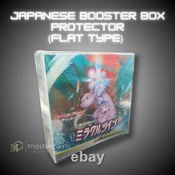 Pokemon Japanese Booster Box (Flat) Premium Clear Protector (Extra Thick)