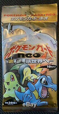 Pokemon NEO Genesis Japanese Booster Pack Unweighed Factory Sealed WOTC