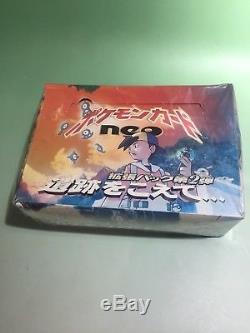 Pokemon Neo 2 Booster EMPTY Box Japanese Edition from 2002 With 60 packs