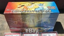Pokemon PSA 10 Eeveelution Sealed Case & Decks 2005 Japanese Booster Box Jolteon
