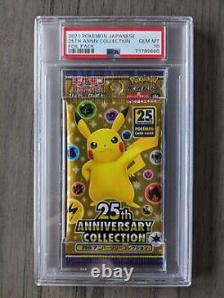Pokemon PSA 10 Japanese Booster Pack 25th Anniversary Collection Celebrations