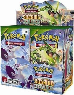 Pokemon TCG Custom Booster Box Case, 6 Box Bundle Sun & Moon, Roaring Skies, CP6