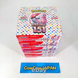 Pokémon TCG S&V 151 5 Five SET sv2a Japanese Booster Boxes NEW SEALED