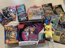 Pokémon TCG Sealed Lot 6x Pokemon TCG Booster Packs 6 + 2x Merchandise Items