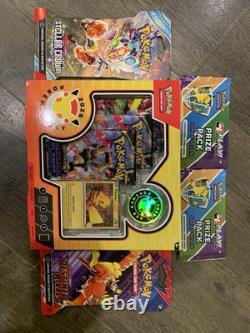 Pokémon TCG Sealed Lot 6x Pokemon TCG Booster Packs 6 + 2x Merchandise Items