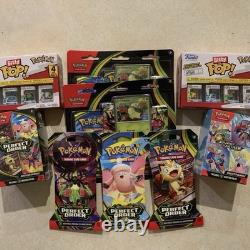 Pokémon TCG Sealed Lot 6x Pokemon TCG Booster Packs 6 + 2x Merchandise Items