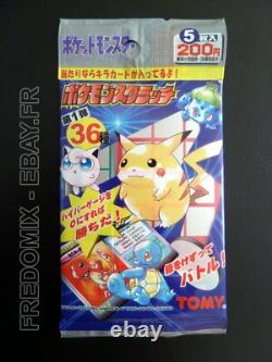 RARE Pokemon Booster Pack 1997 TOMY Scratch Series 1 Japanese Card SEALED