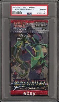 Sky Splitting Charisma Booster Pack 2018 Pokemon Japanese PSA 10 Rayquaza
