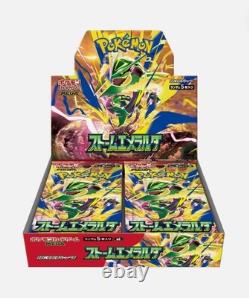 Storm Emeralda Booster Box Japanese withShrink M6 Pokemon Card Worldwide Ship