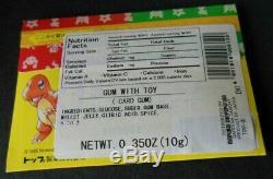TOPSUN 1995 VHTF JAPAN Pokemon BOOSTER PACK 1st Printed Cards Ever Fact. Sealed