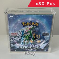 X30 Pcs Pokemon Japanese Booster Box Acrylic Display Case Magnetic 99% UVR